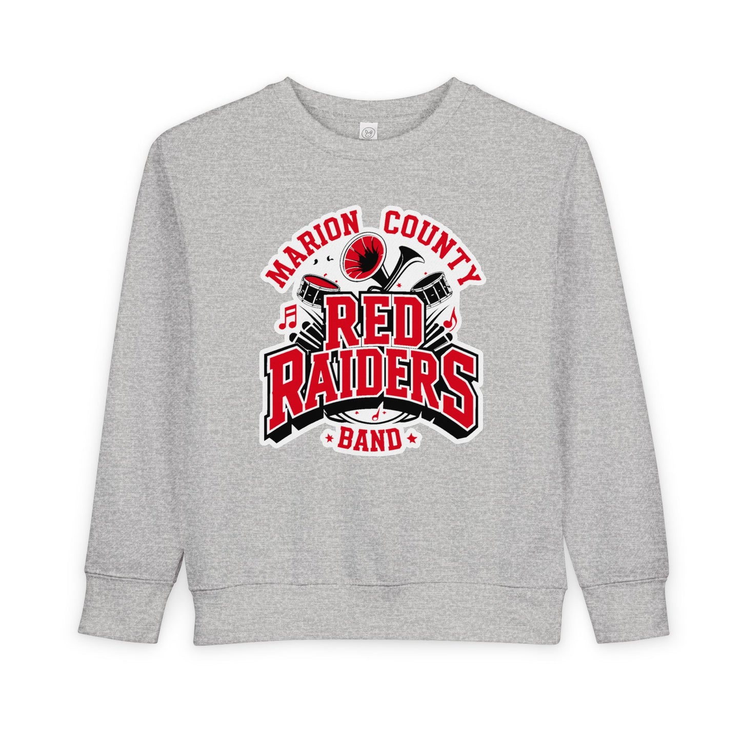 Toddler Crewneck Sweatshirt \ Marion County Red Raiders Band \ MCB2