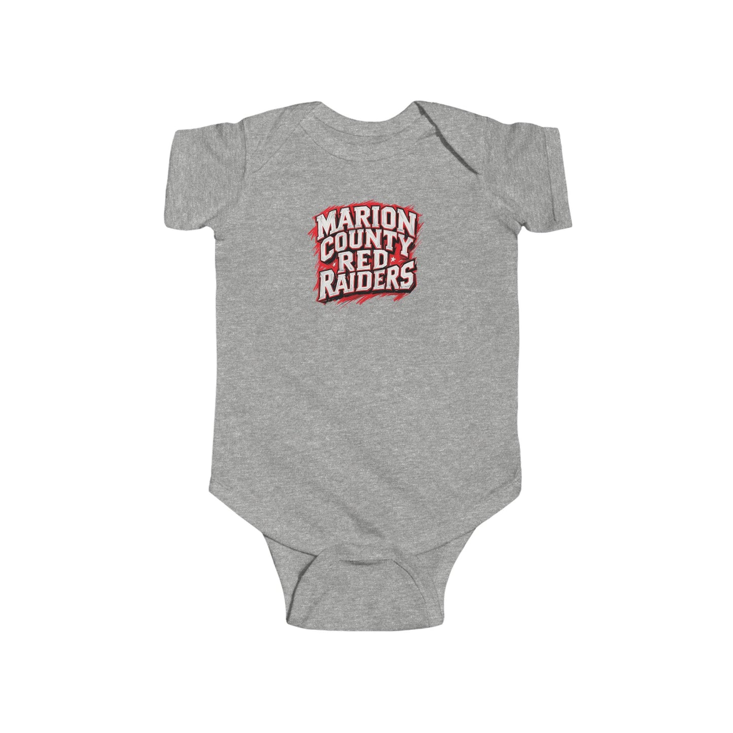 Short Sleeve Baby Bodysuit \ Marion County Red Raiders \ MC1