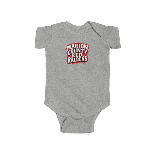 Short Sleeve Baby Bodysuit \ Marion County Red Raiders \ MC1