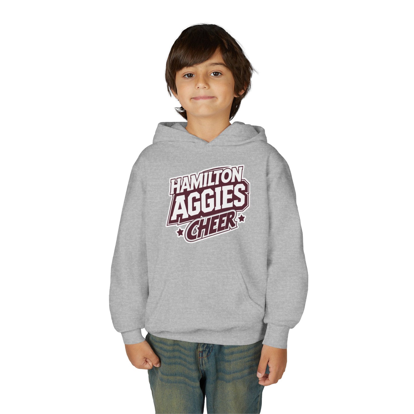 Youth Hoodie Sweatshirt \ Hamilton Aggies Cheer \ HAC1