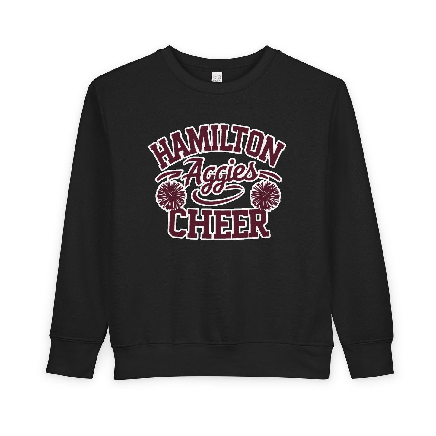 Toddler Crewneck Sweatshirt \ Hamilton Aggies Cheer \ Style HAC2