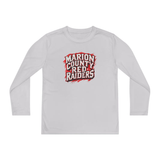 Youth Long Sleeve Tee \ Marion County Red Raiders \ MC1