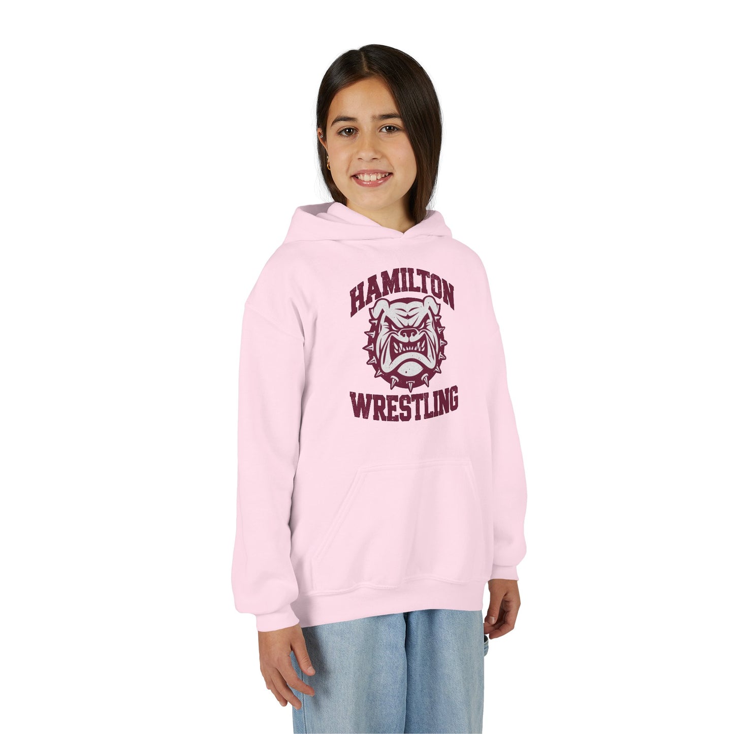 Youth Hoodie Sweatshirt \ Hamilton Aggies Wrestling \ HAW2
