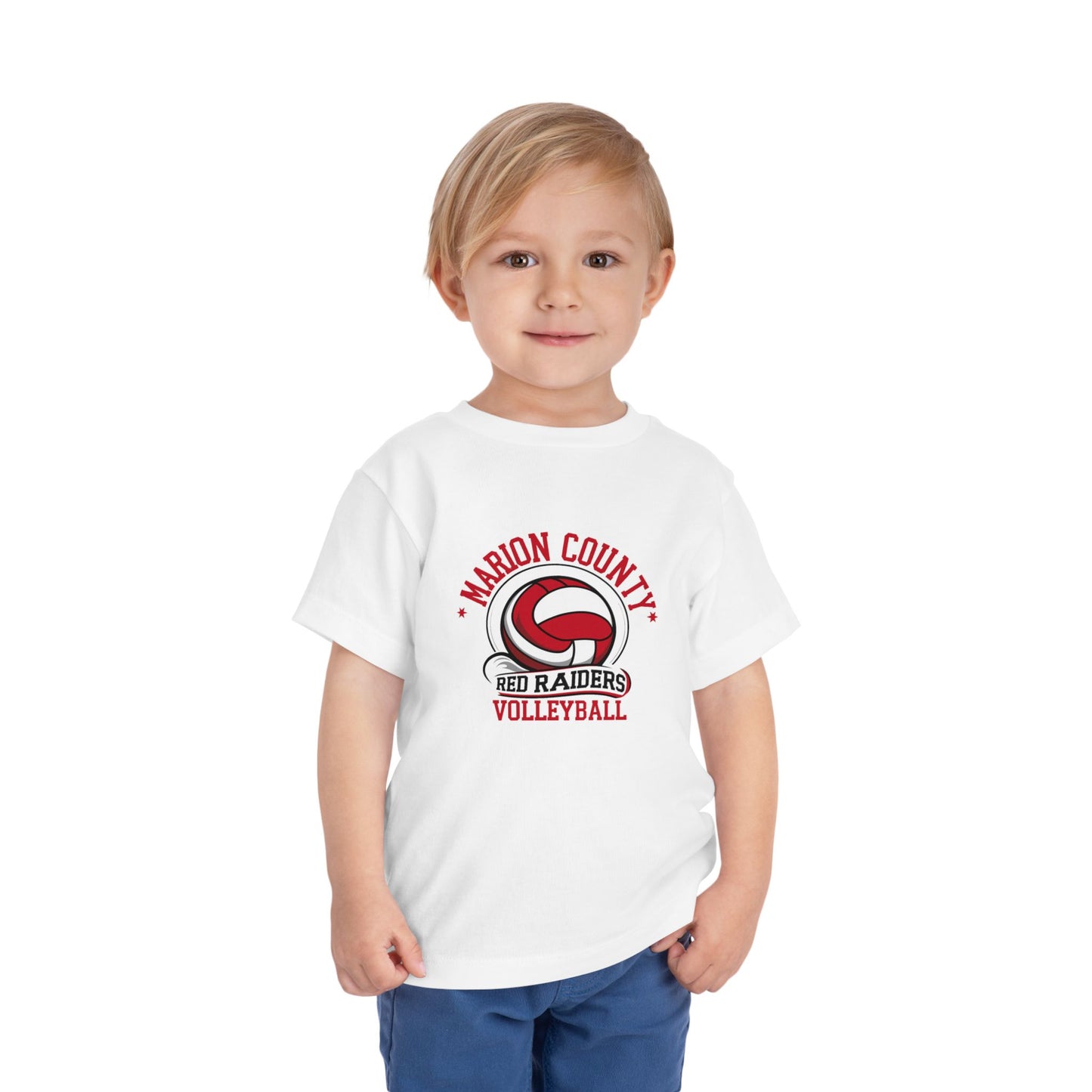 Toddler Tee \ Marion County Red Raiders Volleyball \ MCV1