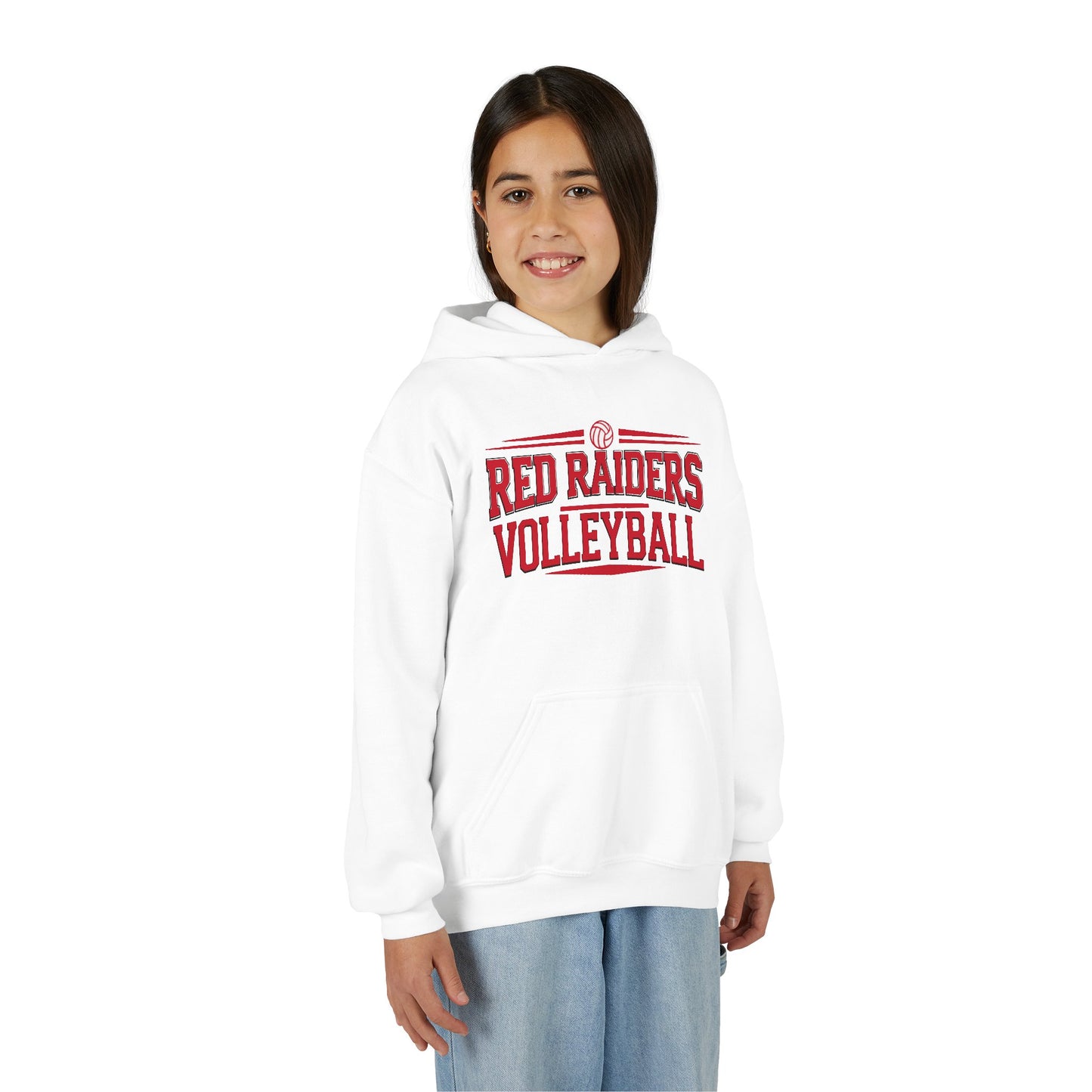 Youth Hoodie Sweatshirt \ Marion County Red Raiders Volleyball \ MCV2