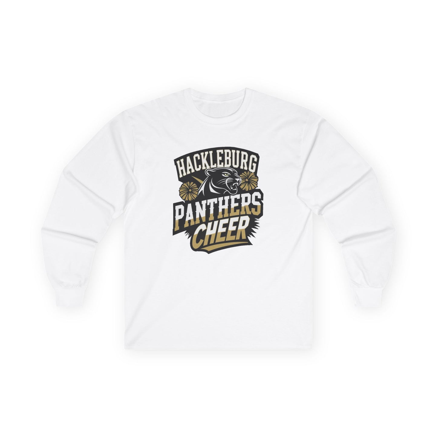 Adult Long Sleeve Tee \ Hackleburg Panthers Cheer \ HPC1