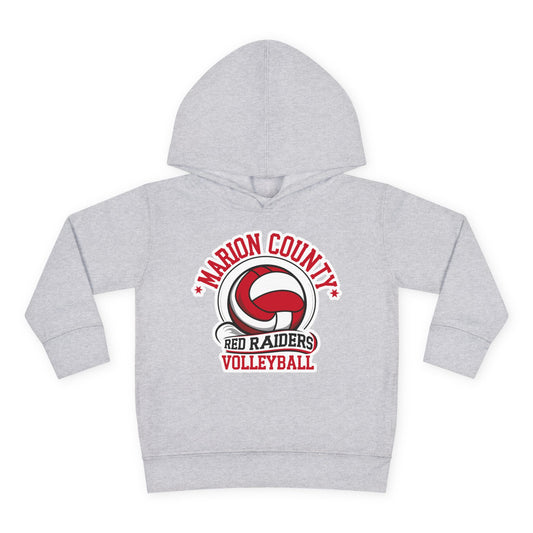 Toddler Hoodie Sweatshirt \ Marion County Red Raiders Volleyball \ MCV1