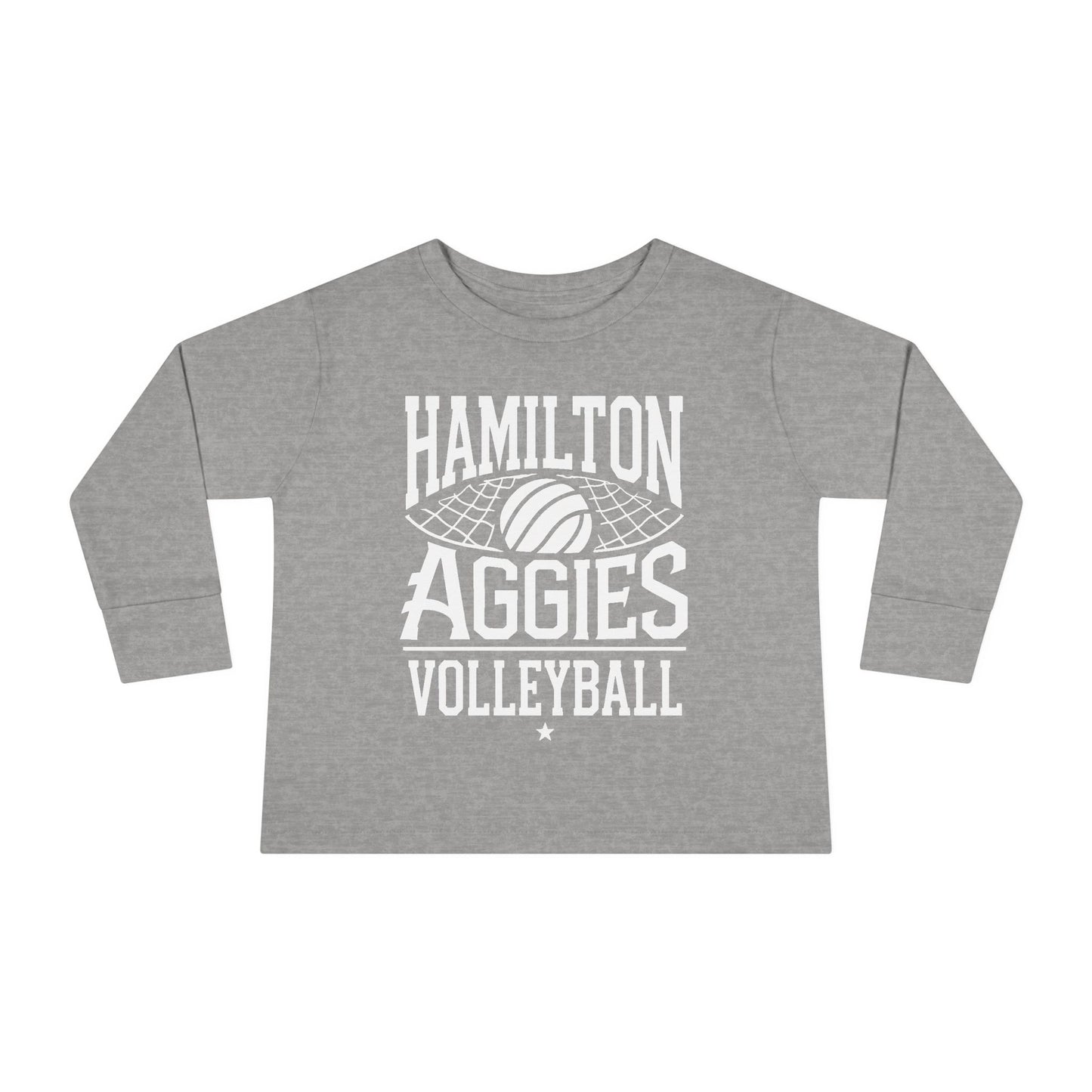 Toddler Long Sleeve Tee \ Hamilton Aggies Volleyball \ HAV2