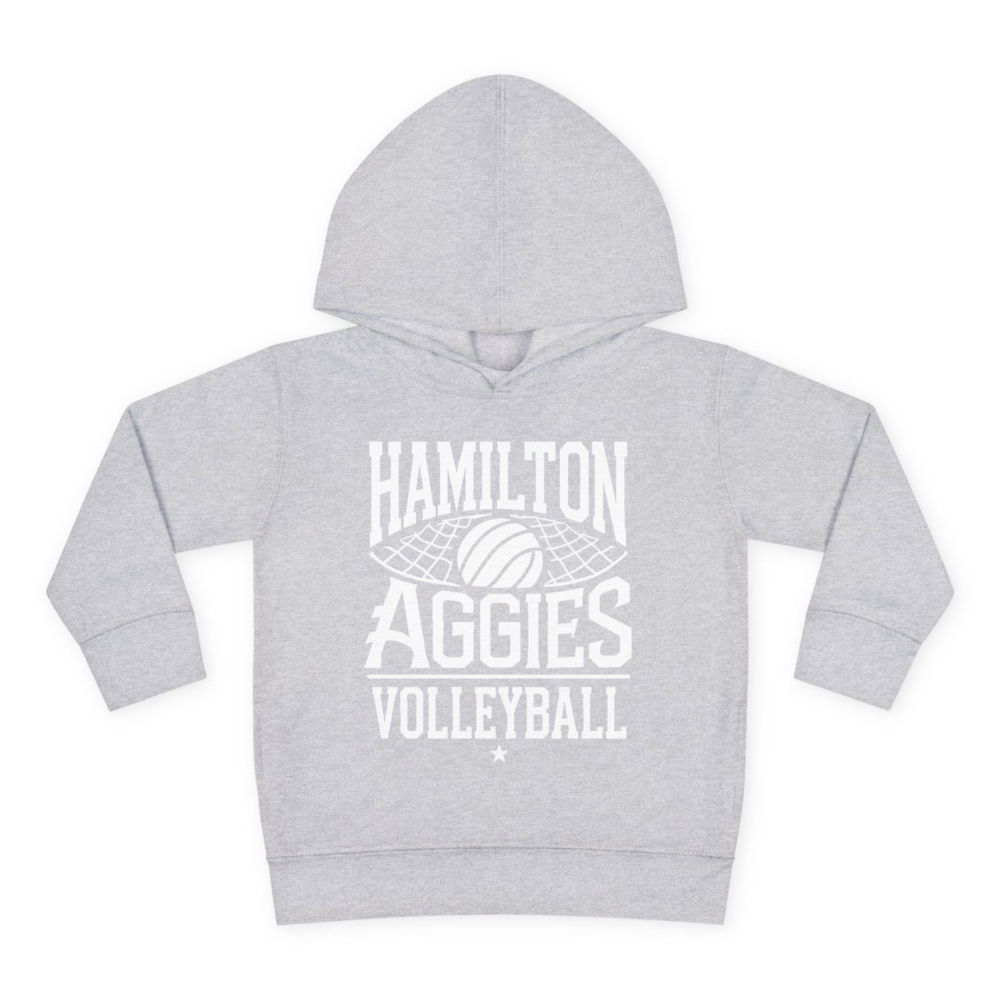Toddler Hoodie Sweatshirt \ Hamilton Aggies Volleyball \ HAV2
