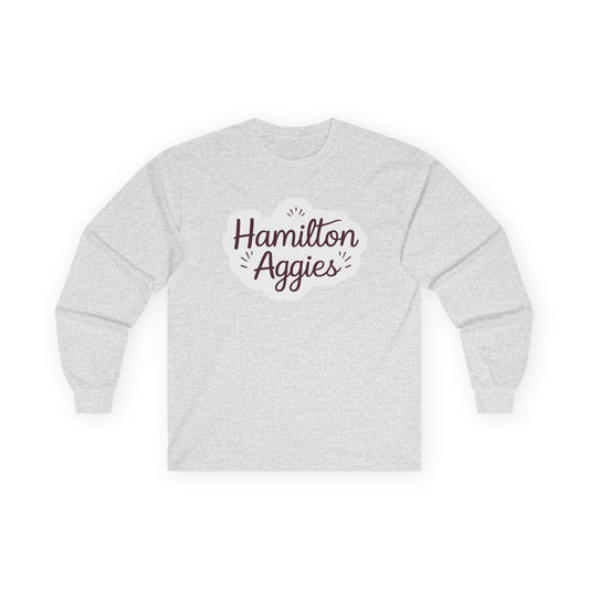 Adult Long Sleeve Tee \ Hamilton Aggies \ HAG1