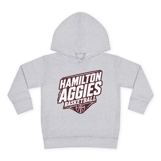 Toddler Hoodie Sweatshirt \ Hamilton Aggies Basketball \ HABK2