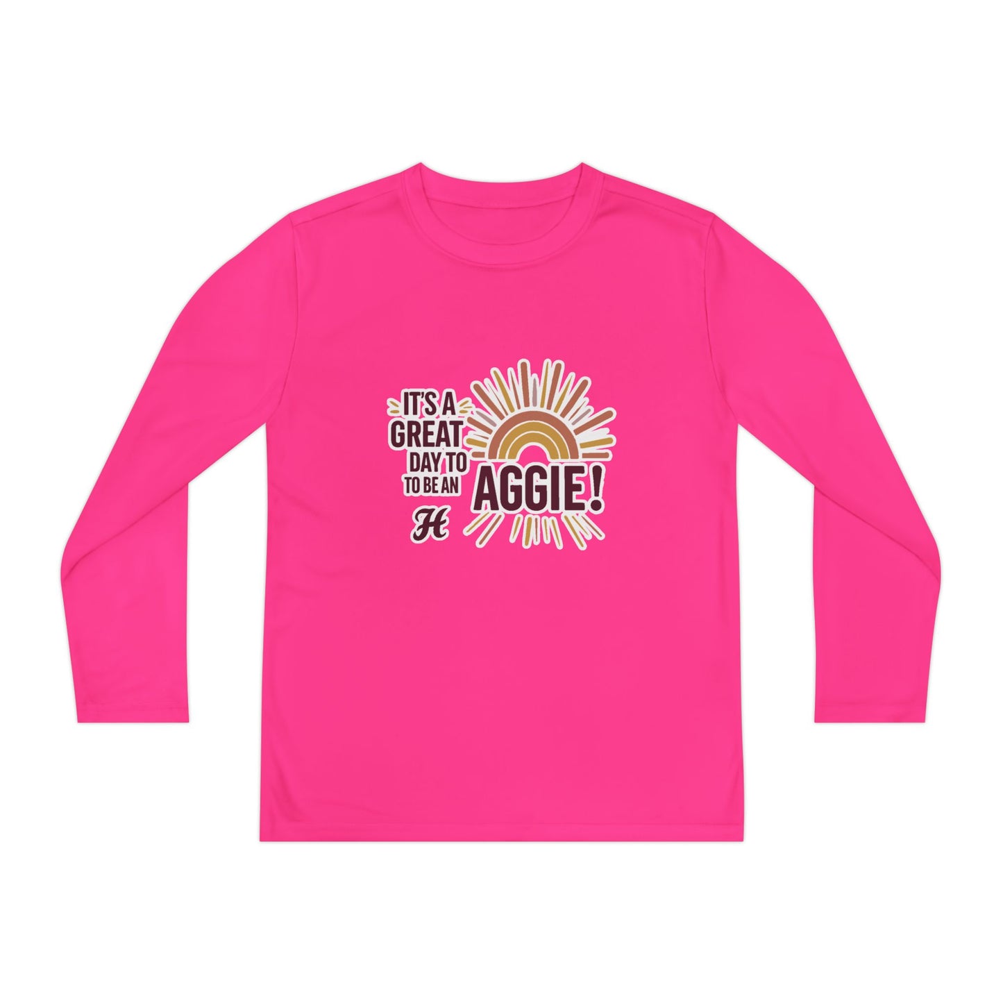 Youth Long Sleeve Tee \ It's a Great Day to be an Aggie! \ GDA1