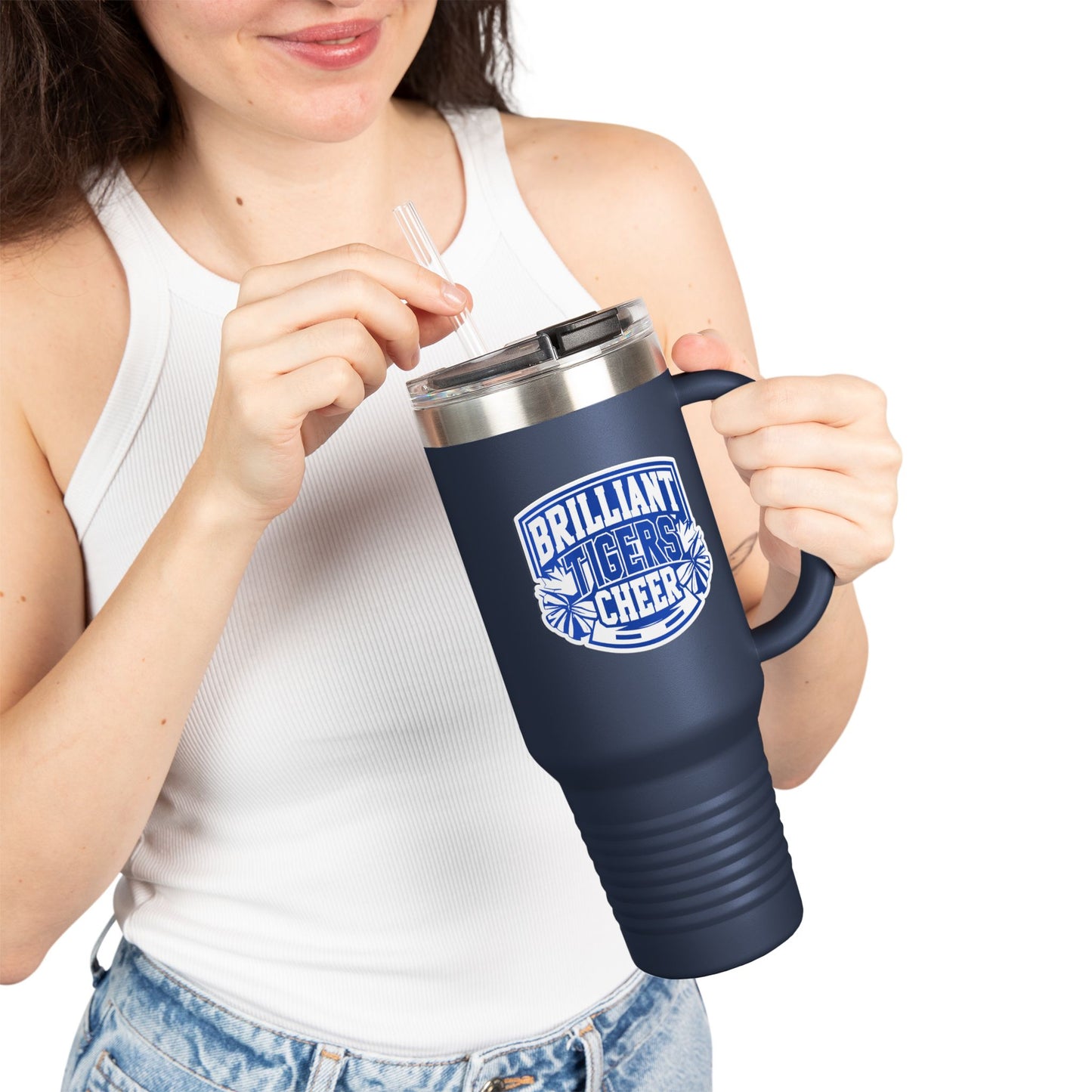 40oz Insulated Tumbler \ Brilliant Tigers Cheer \ BTC1