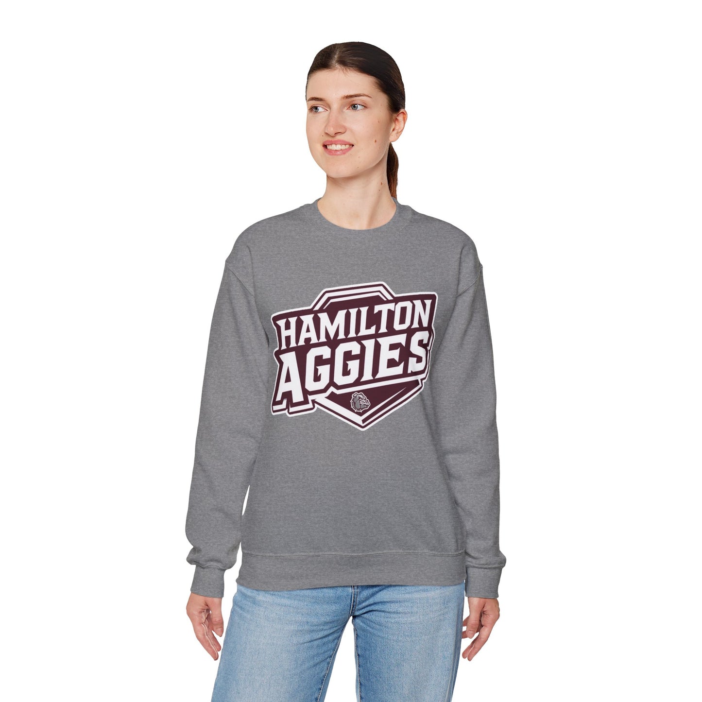 Adult Crewneck Sweatshirt \ Hamilton Aggies \ HA1