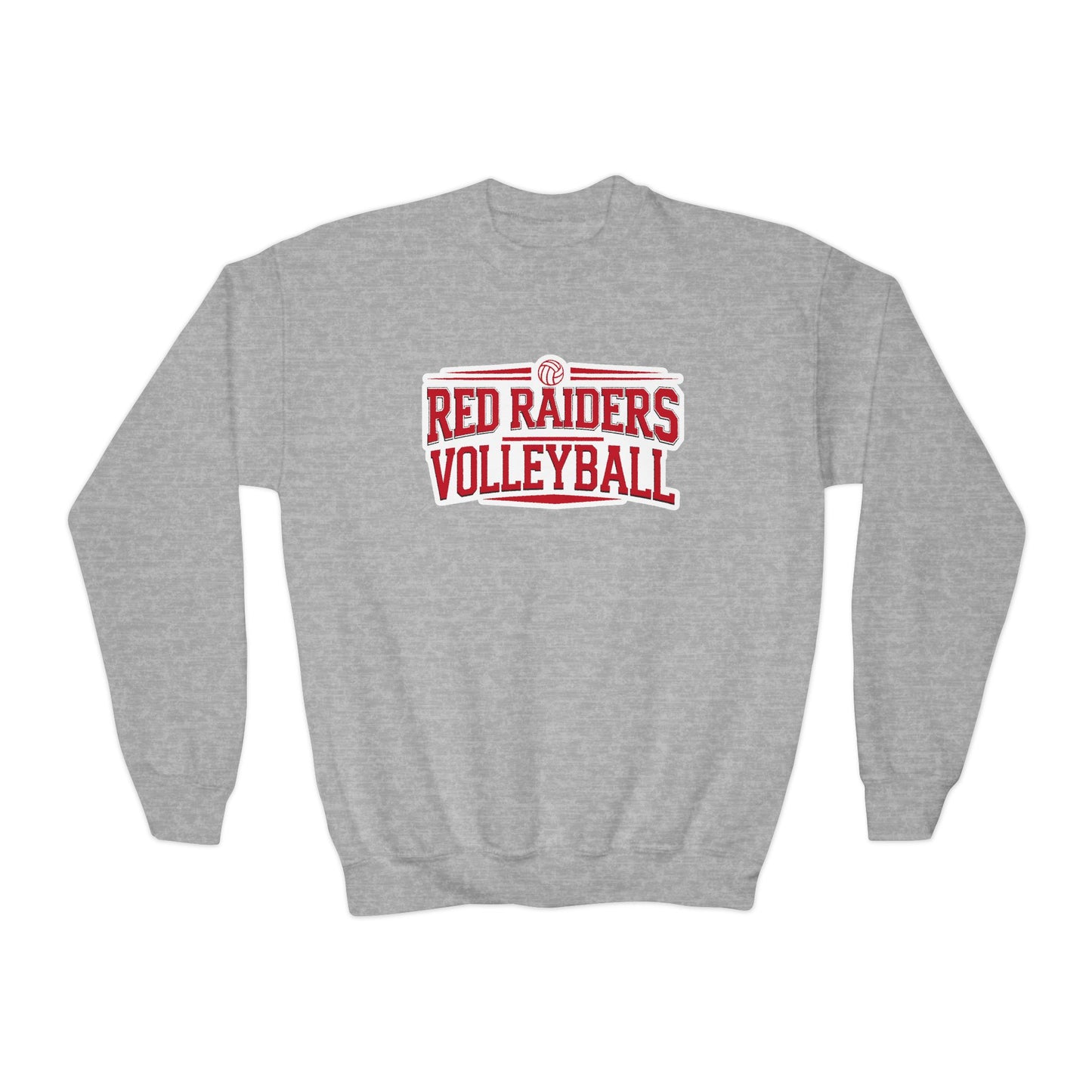 Youth Crewneck Sweatshirt \ Marion County Red Raiders Volleyball \ MCV2