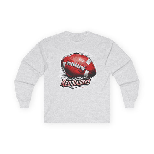 Adult Long Sleeve Tee \ Marion County Red Raiders Football \ MCF1