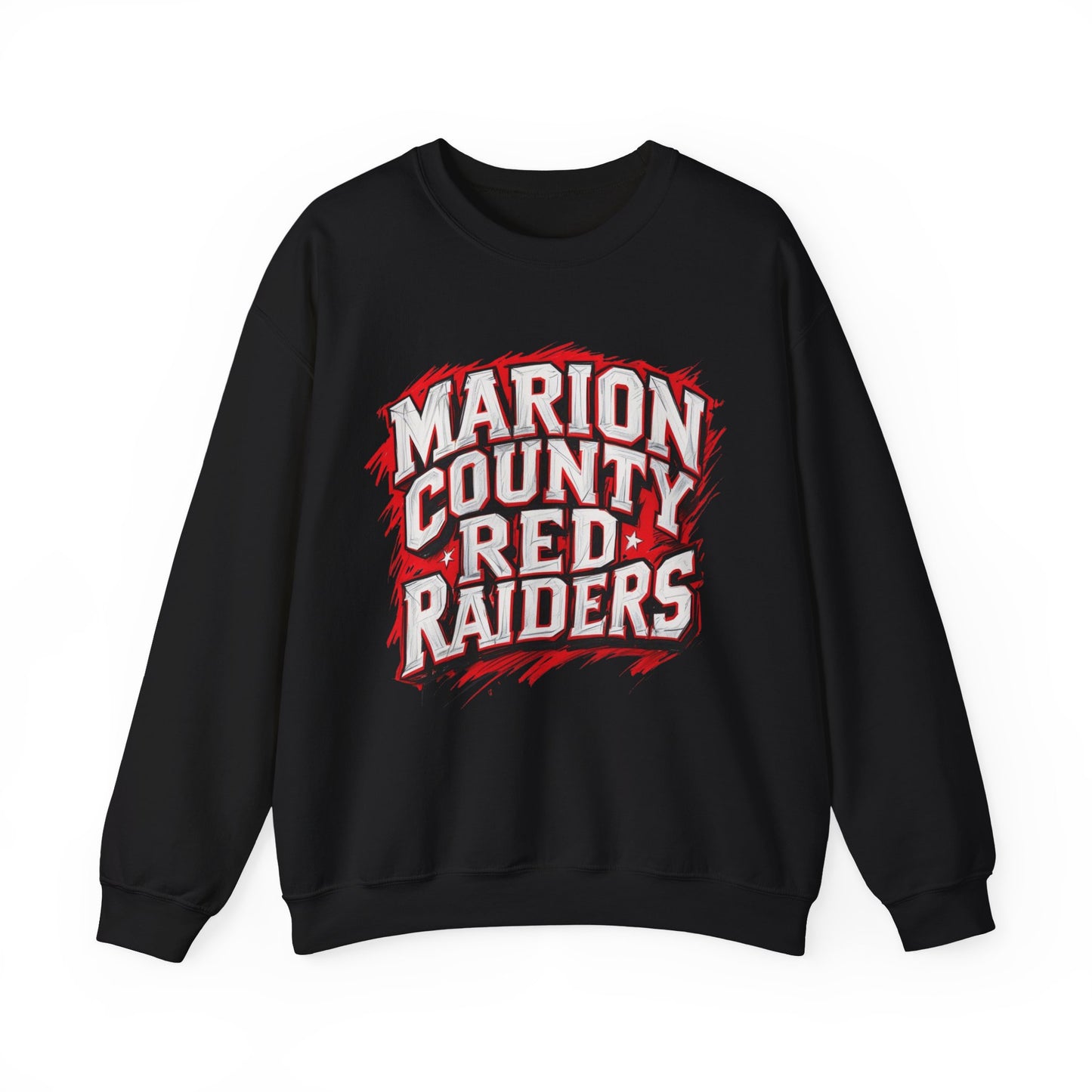 Adult Crewneck Sweatshirt \ Marion County Red Raiders \ MC1