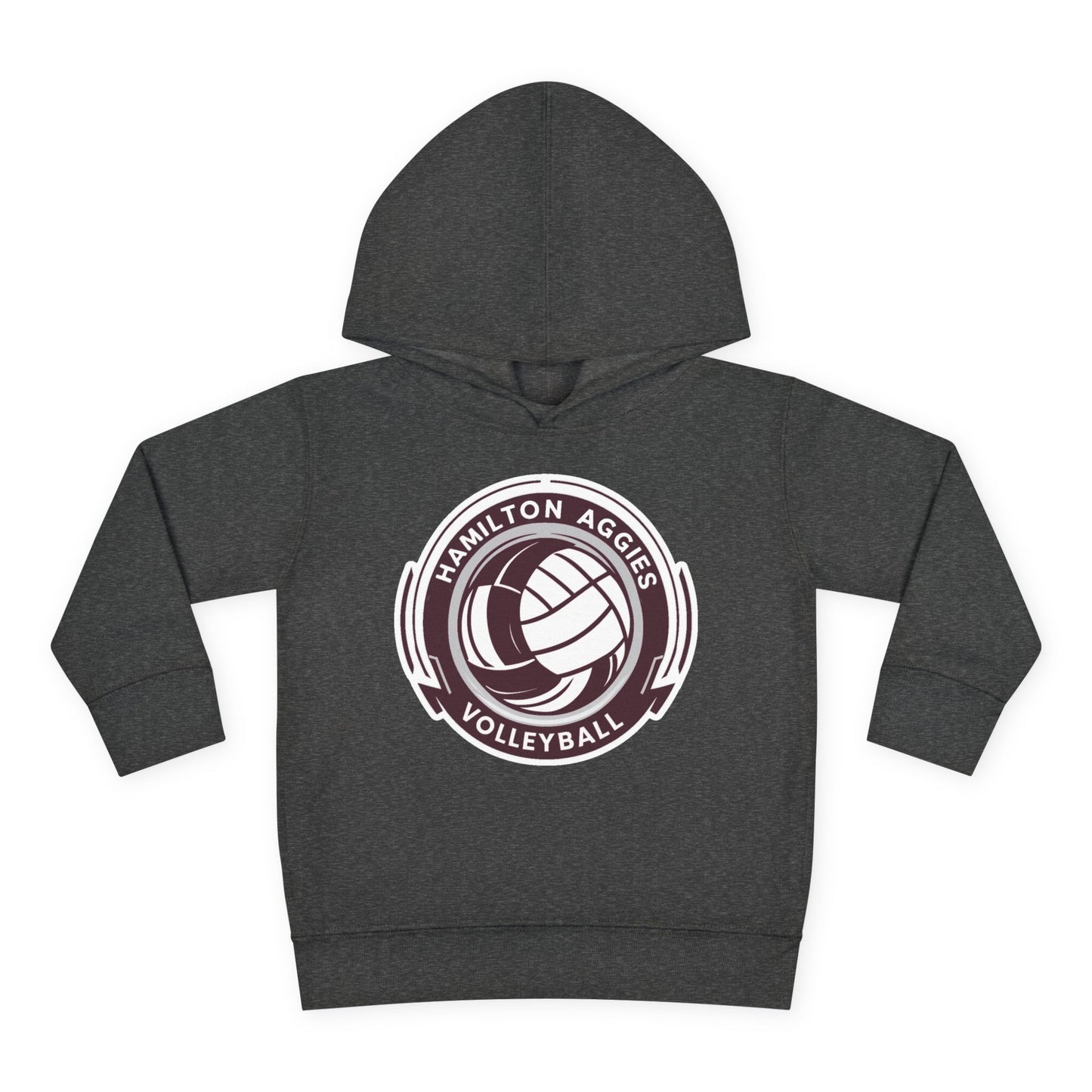 Toddler Hoodie Sweatshirt \ Hamilton Aggies Volleyball \ HAV1