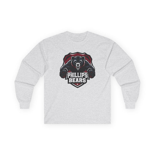 Adult Long Sleeve Tee \ \ Phillips Bears \ PB2