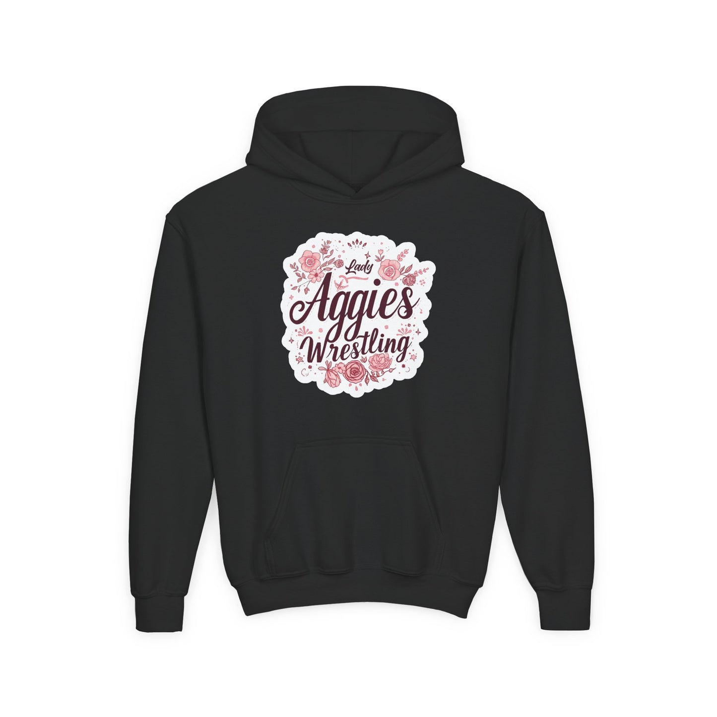 Youth Hoodie Sweatshirt \ Hamilton Aggies Wrestling \ HAWG1