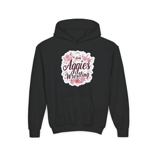 Youth Hoodie Sweatshirt \ Hamilton Aggies Wrestling \ HAWG1