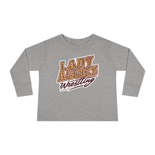 Toddler Long Sleeve Tee \ Hamilton Aggies Wrestling \ HAWG3