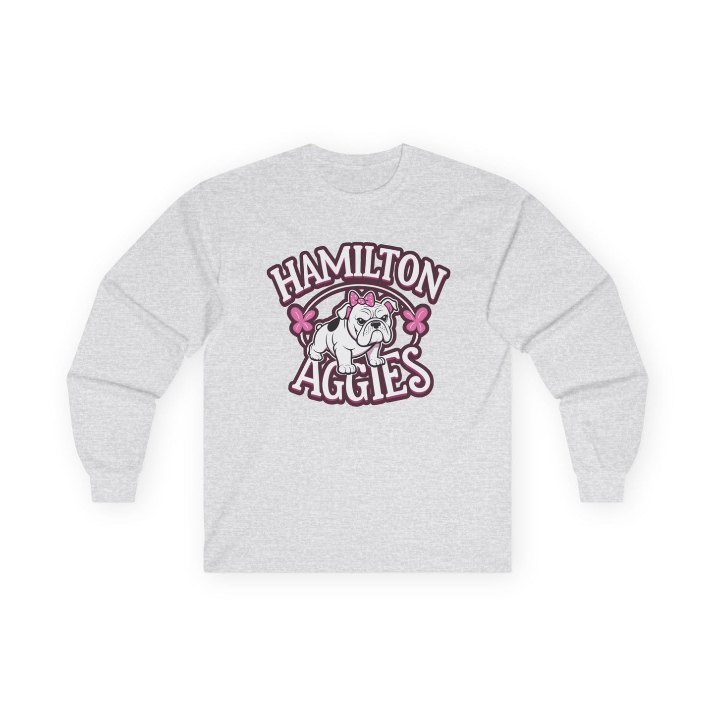 Adult Long Sleeve Tee \ Hamilton Aggies \ HAG4