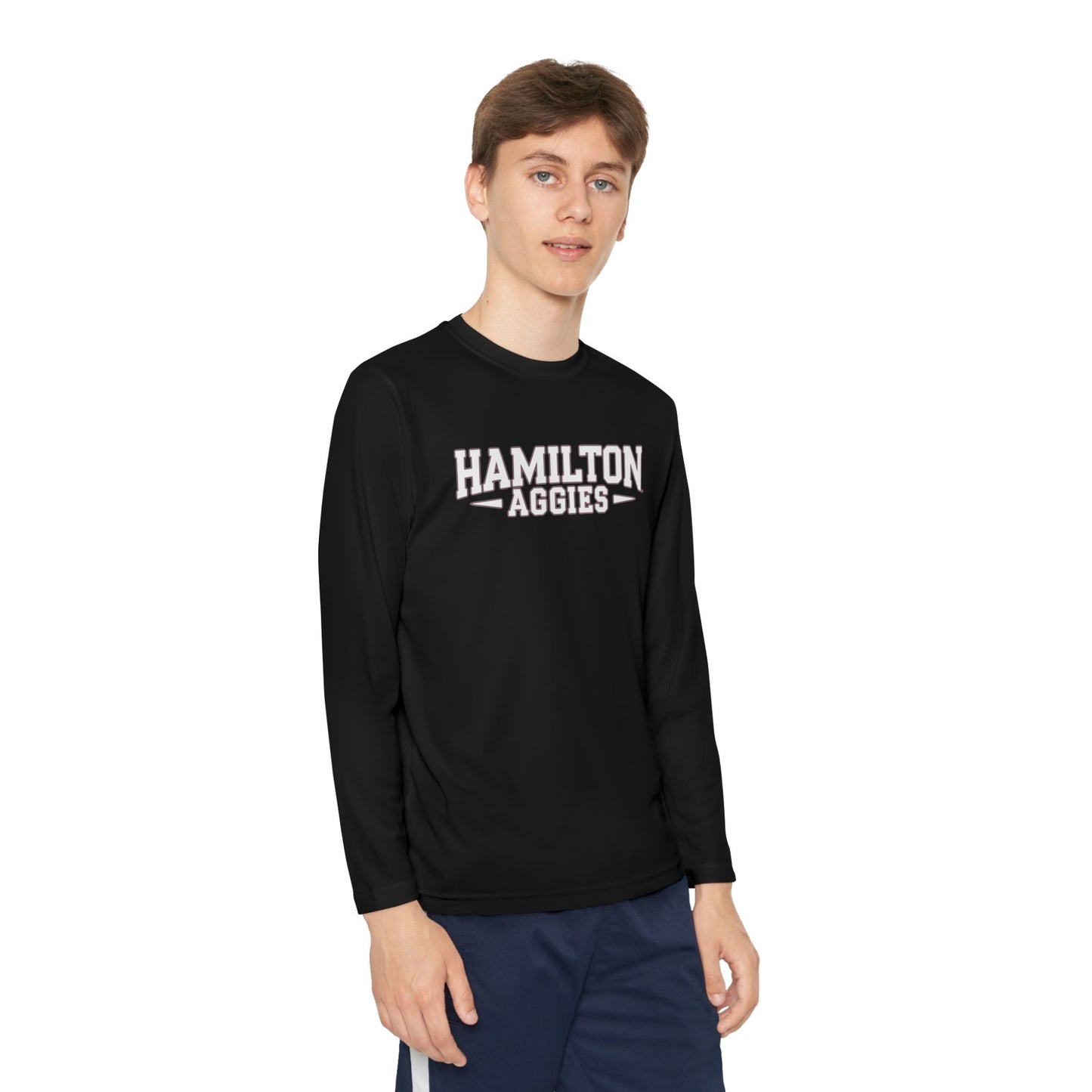 Youth Long Sleeve Tee \ Hamilton Aggies \ HA3