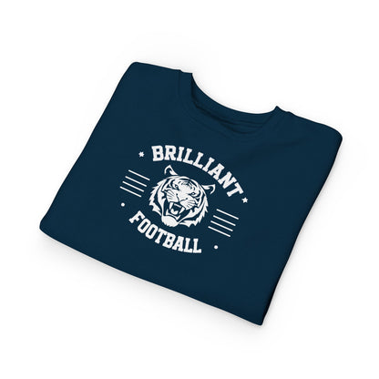 Toddler Crewneck Sweatshirt \ Brilliant Tigers Football \ BTF2