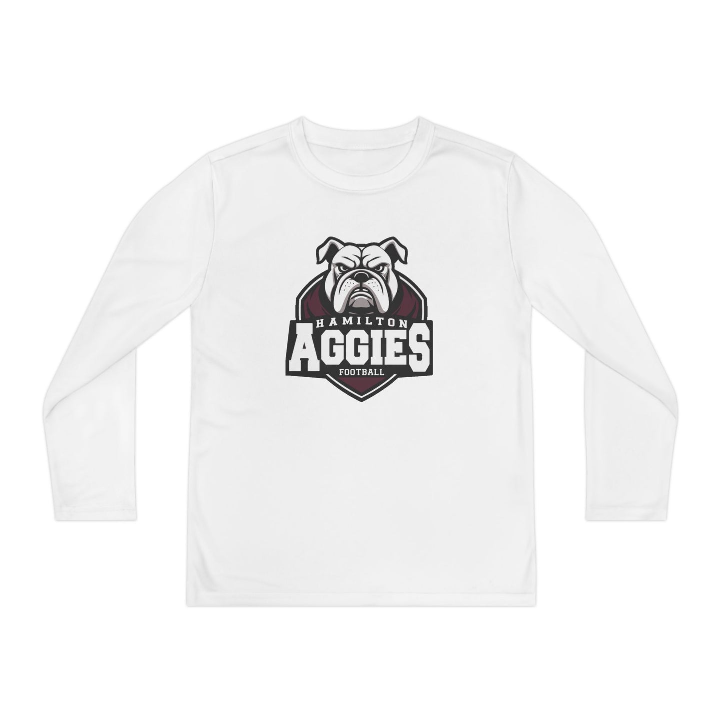 Youth Long Sleeve Tee \ Hamilton Aggies Football \ HAF2