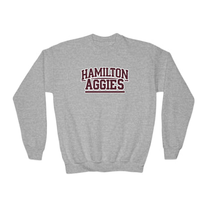 Youth Crewneck Sweatshirt \ Hamilton Aggies \ HA2