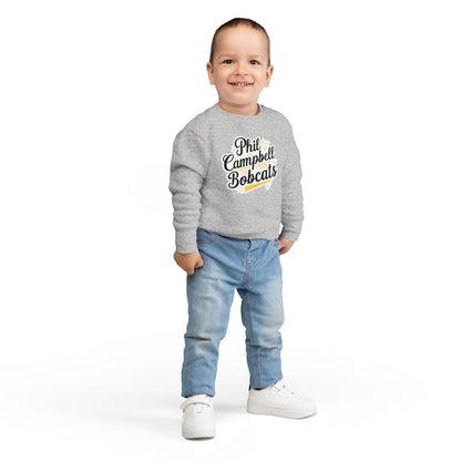 Toddler Crewneck Sweatshirt \ Phil Campbell Bobcats \ PCBG2