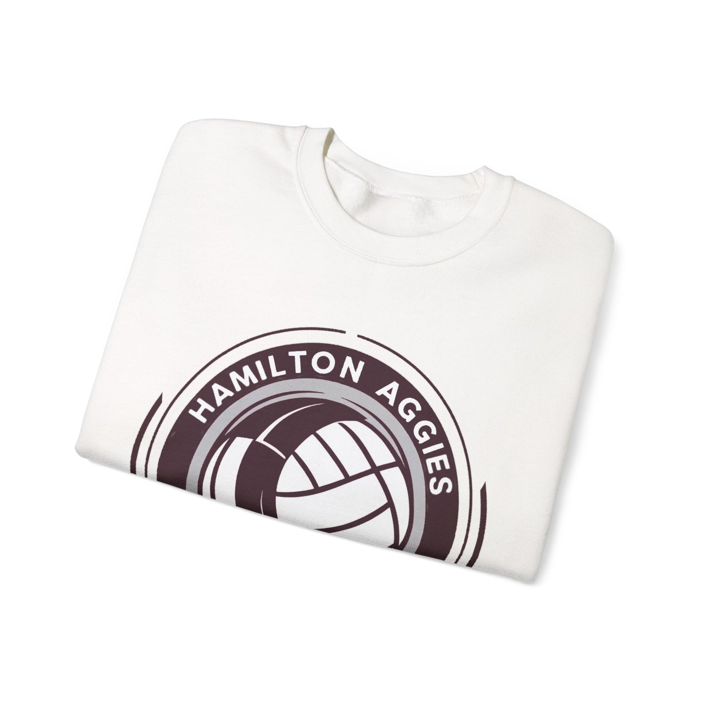 Adult Crewneck Sweatshirt \ Hamilton Aggies Volleyball \ HAV1