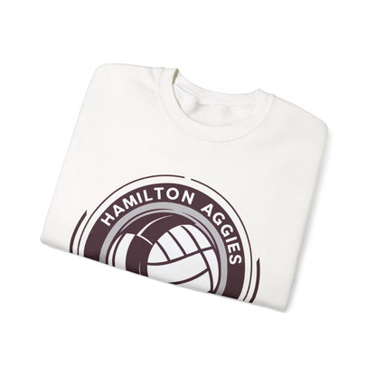 Adult Crewneck Sweatshirt \ Hamilton Aggies Volleyball \ HAV1