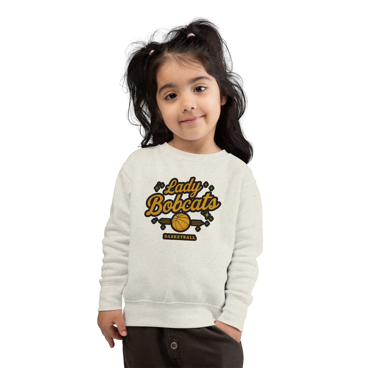 Toddler Crewneck Sweatshirt \ Phil Campbell Bobcats Basketball \ PCBBKG2