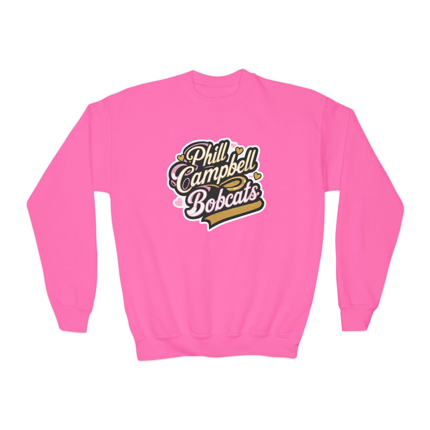 Youth Crewneck Sweatshirt \ Phill Campbell Bobcats \ PCBG1