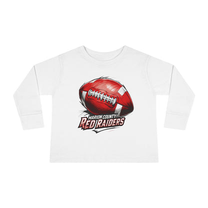 Toddler Long Sleeve Tee \ Marion County Red Raiders Football \ MCF1