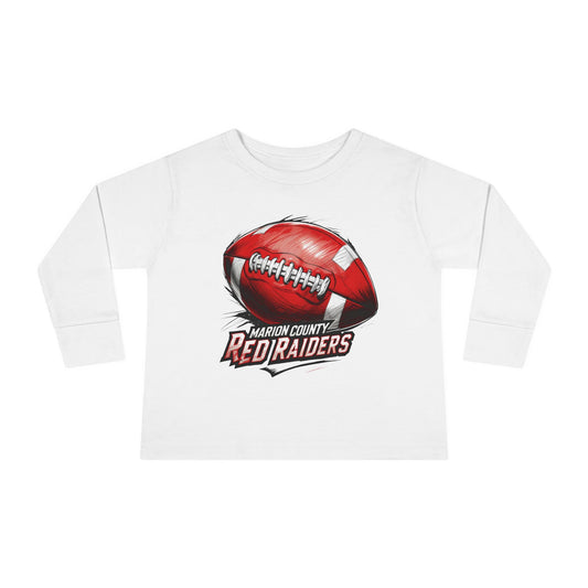 Toddler Long Sleeve Tee \ Marion County Red Raiders Football \ MCF1