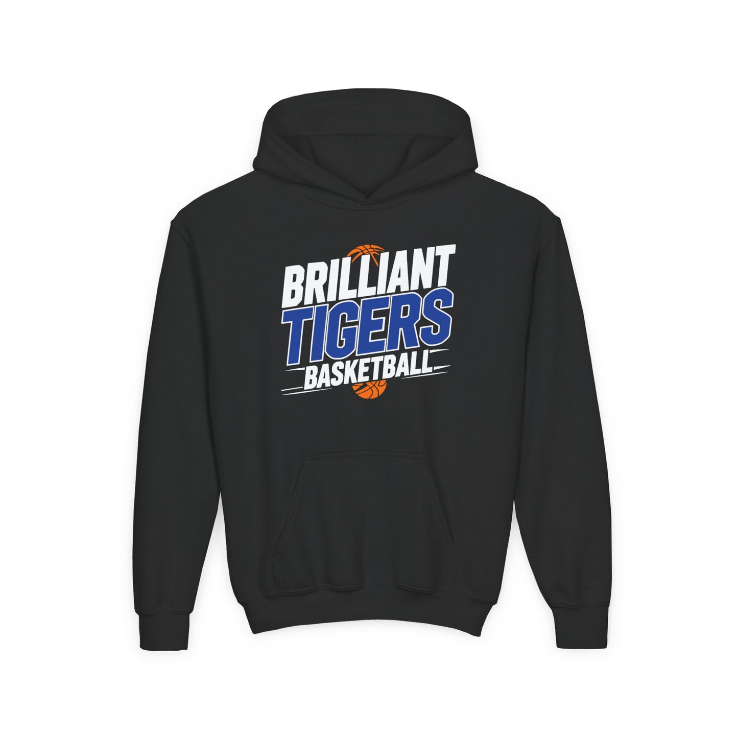 Youth Hoodie Sweatshirt \ Brilliant Tigers Basketball \ BTBK1