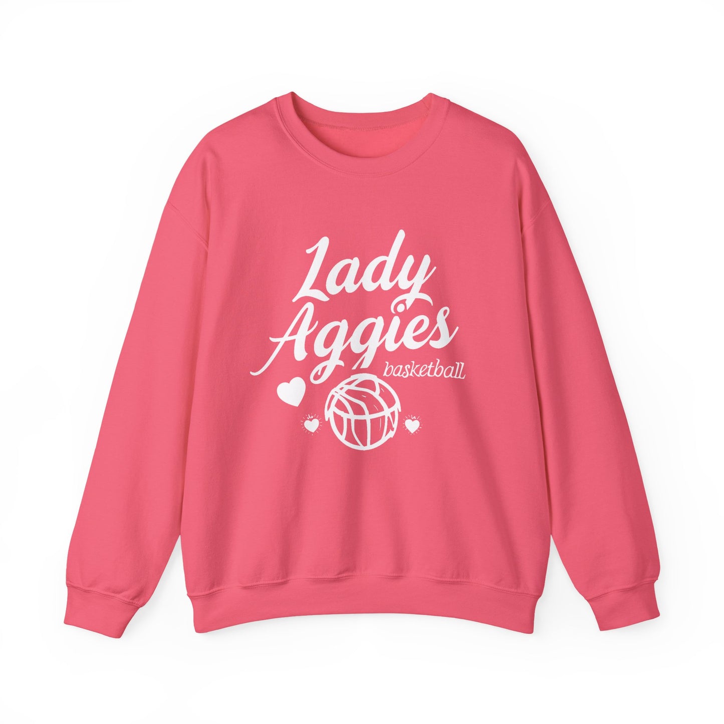 Adult Crewneck Sweatshirt \ Hamilton Aggies Basketball \ HABKG2
