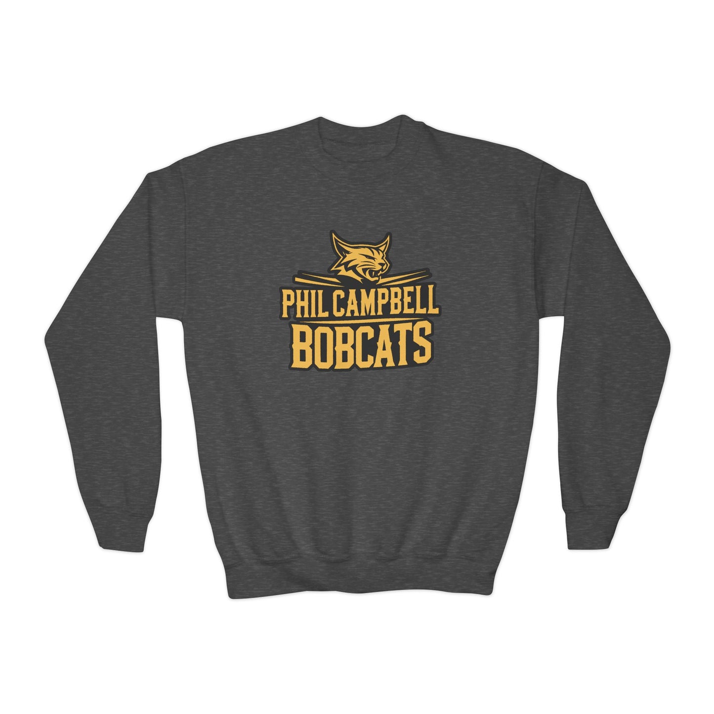 Youth Crewneck Sweatshirt \ Phil Campbell Bobcats \ PCB2