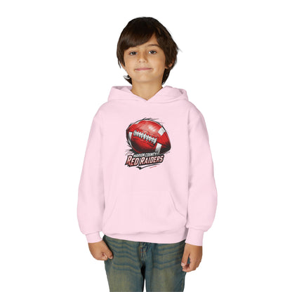 Youth Hoodie Sweatshirt \ Marion County Red Raiders Football \ MCF1