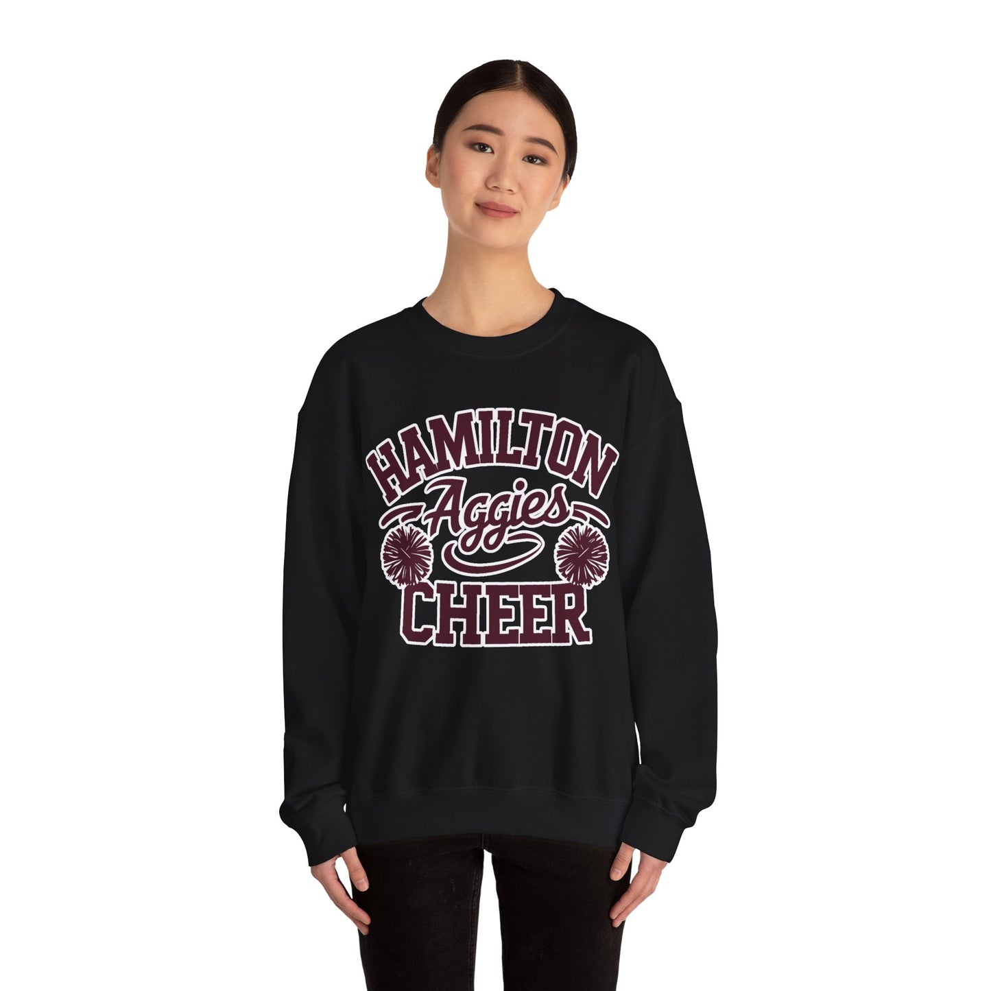 Adult Crewneck Sweatshirt \ Hamilton Aggies Cheer \ HAC2