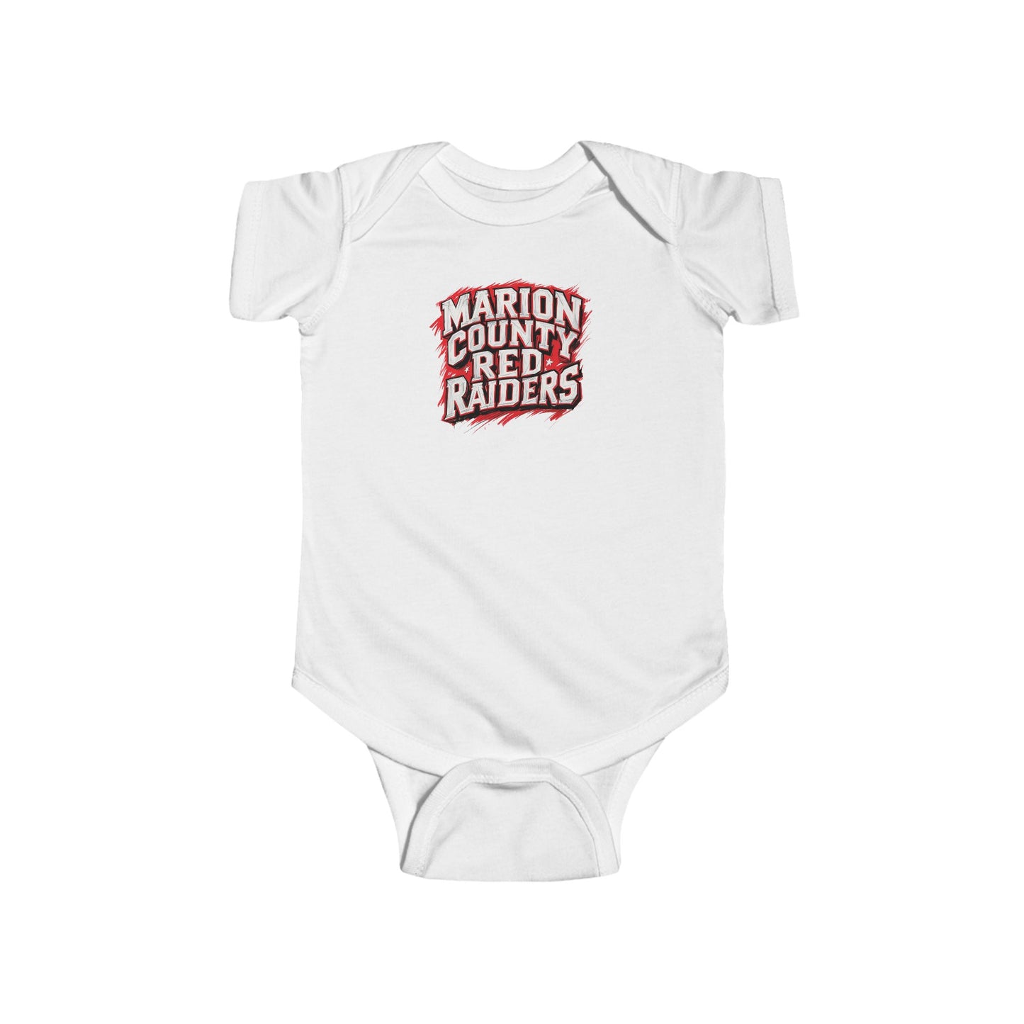 Short Sleeve Baby Bodysuit \ Marion County Red Raiders \ MC1