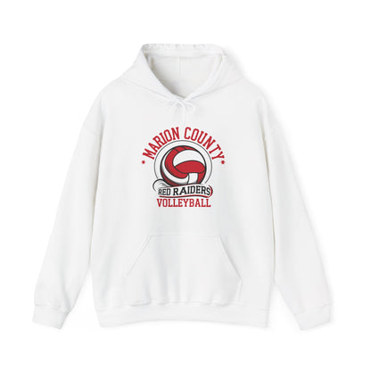 Adult Hoodie Sweatshirt \ Marion County Red Raiders Volleyball \ MCV1