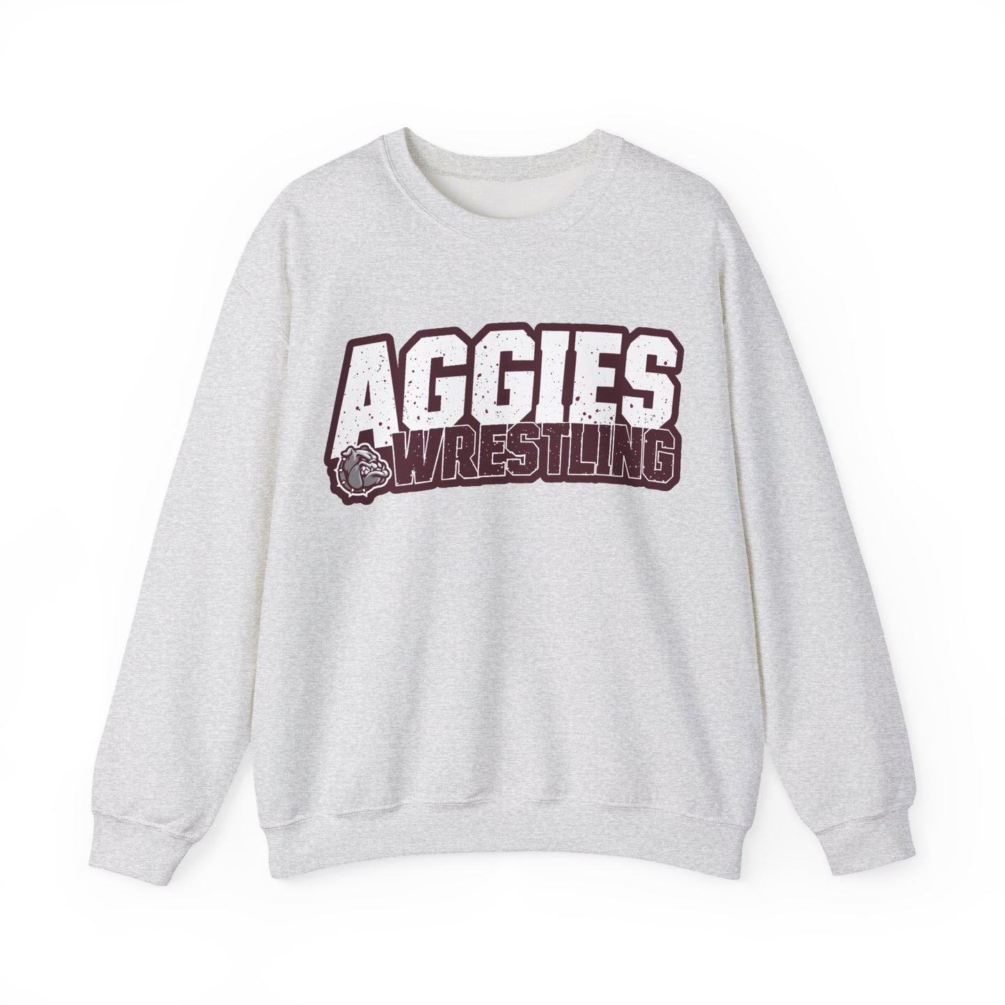 Adult Crewneck Sweatshirt \ Hamilton Aggies Wrestling \ HAW3