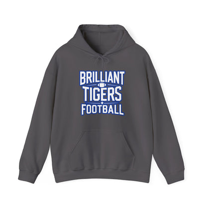 Adult Hoodie Sweatshirt \ Brilliant Tigers Football \ BTF1