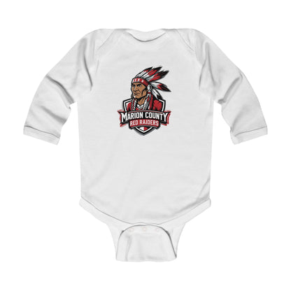 Long Sleeve Baby Bodysuit \ Marion County Red Raiders \ MC2