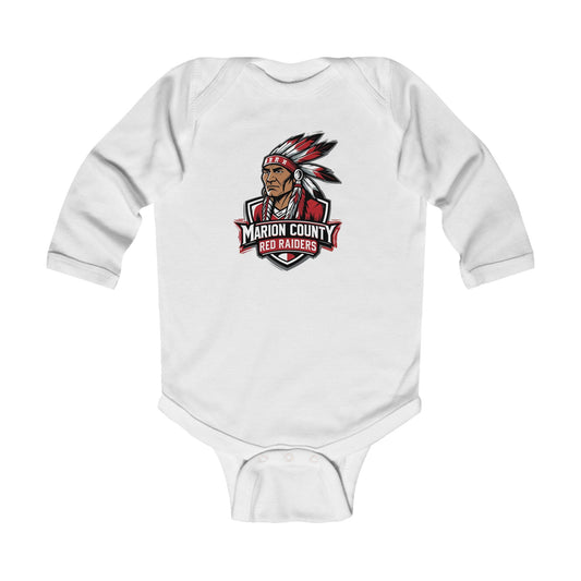 Long Sleeve Baby Bodysuit \ Marion County Red Raiders \ MC2