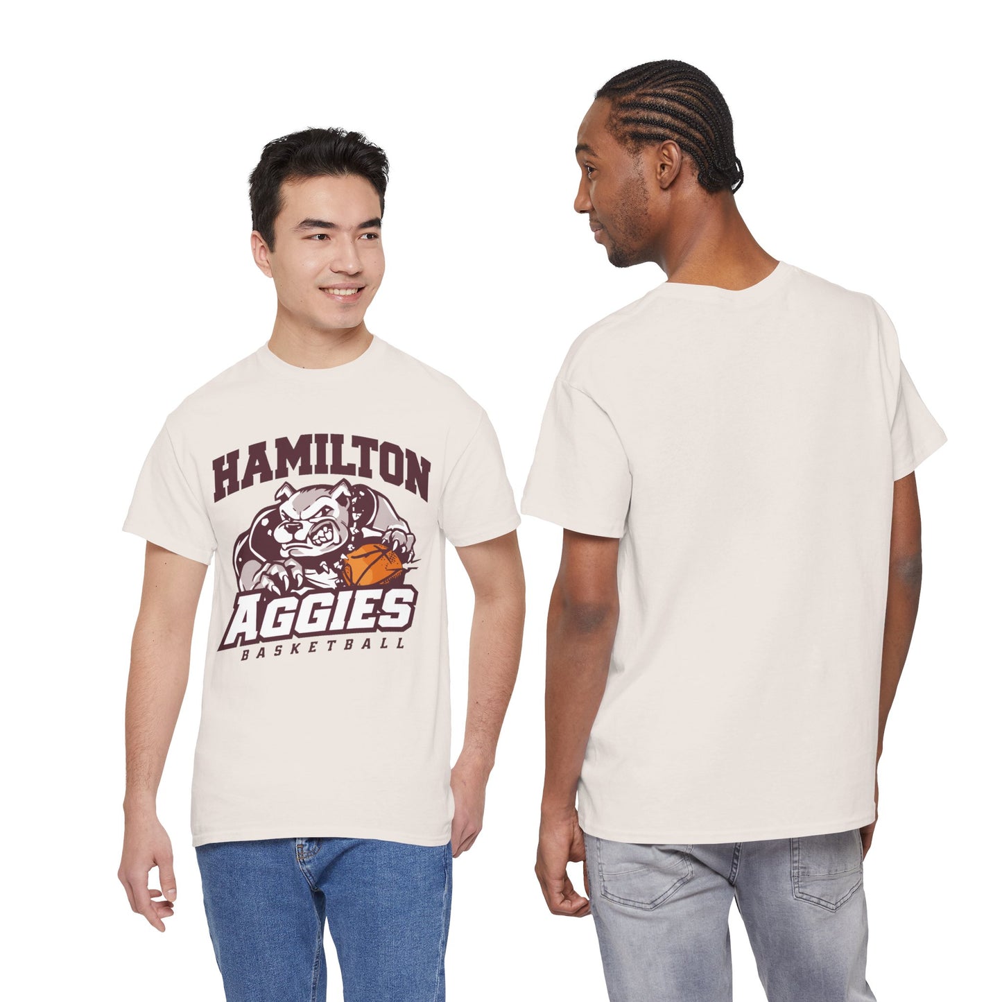 Adult Tee \ Hamilton Aggies Basketball \ HABK1